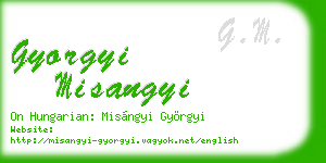 gyorgyi misangyi business card