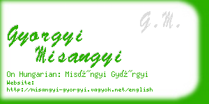 gyorgyi misangyi business card